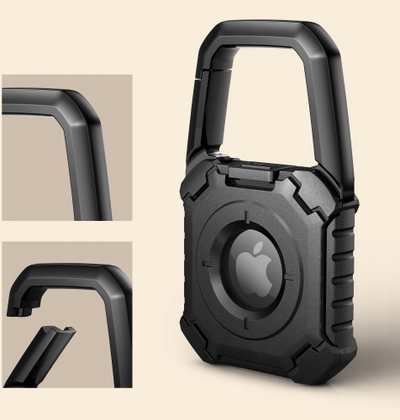 Mbajtëse Apple AirTag Tech-Protect Kevlar, për 1 ose 2 AirTag, e zezë