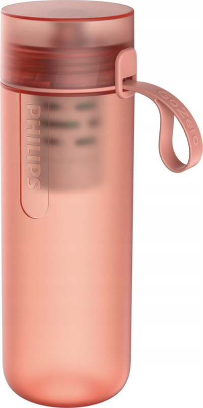 Shishe sportive me filtër Philips GoZERO Fitness, 590 ml, plastike pa BPA, gri