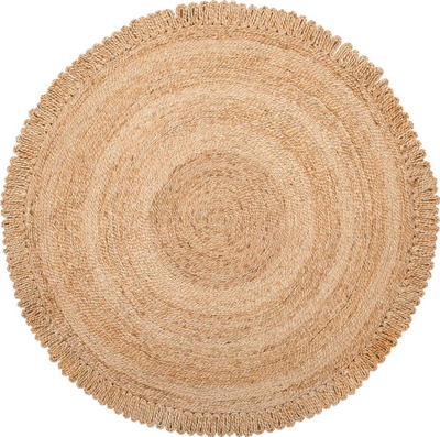 Tepih Beliani ERENCE, rrumbullak, 140 cm, krem bezhë