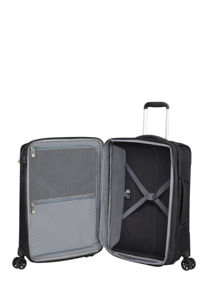 Valixhe Soft Me 4 Rrota Samsonite Respark Ngjyrë E Zezë