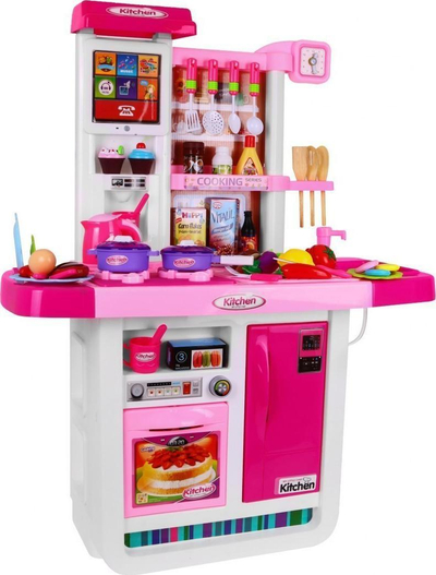 Kuzhinë lodër Ramiz Kitchen My Little Chef, me furrë dhe lavaman, 98x74x35cm, shumëngjyrëshe