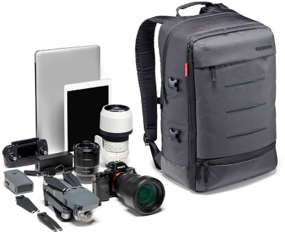 Shpinë fotografike Manfrotto Lifestyle Manhattan Mover 30, për aparat fotografik, gri