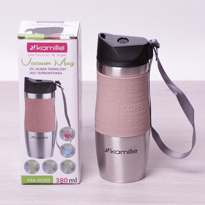 Gotë termike Kamille Thermal Mug, 380ml, çelik inox, blu