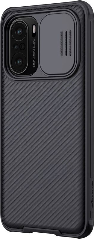 Këllëf telefoni Nillkin CamShield Pro për Poco F3, me mbrojtje kamere, plastik, i zi