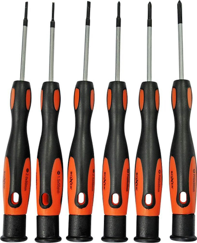 Set kaçavidash të holla Boxer 31.502, 6 copë, çelik CR-V, portokalli me të zezë