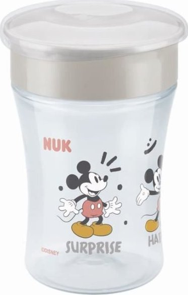 Gotë trajnimi NUK Magic Cup 360 Mickey, silikon, 230ml, gri