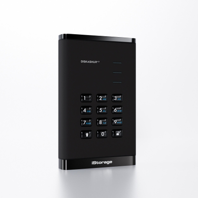 Надворешен тврда диск iStorage DiskAshur, 2TB, USB, црн