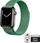 Rrip çeliku Crong Milano Steel për Apple Watch 42/44/45 mm, çelik inox, jeshil