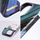 Kuti mbrojtëse Forcell F-PROTECT Mirage Jade Marble, MagSafe, për iPhone 15 Plus, blu jeshile