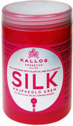 Maskë flokësh Kallos Silk, me vaj ulliri, 1000ml, rozë