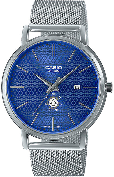 Orë për meshkuj Casio, e argjendtë