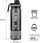 Shishe sportive pa BPA, 700 ml, tritan, me gryke që s’pikon, transparente