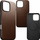 Mbështjellës telefoni Nomad Modern Leather Case, për iPhone 16 Pro, MagSafe, kafe