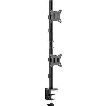 Krah monitori AlzaErgo Arm DE30 Pylon, për 2 monitorë 17-32", montim në tavolinë, i zi