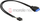 Kabllo Delock USB 19 pin në USB 8 pin, 0.3m, e zezë