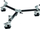 Dolly trekëmbëshi Manfrotto 114, mban deri 60 kg, paloset, gri
