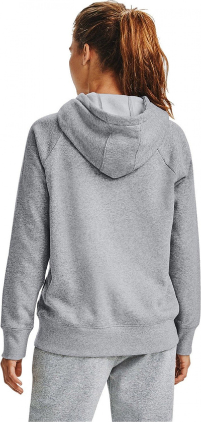 Bluzë me kapuç Under Armour Rival Fleece Logo W, pambuk poliester, për goca, gri