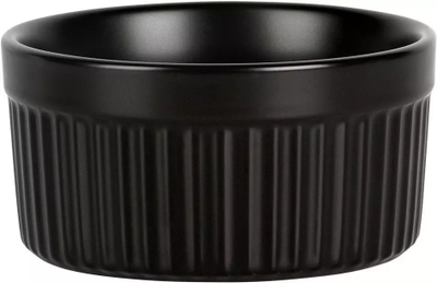 Set ramekin-ësh porcelani, 260 ml, 2 copa, të zezë