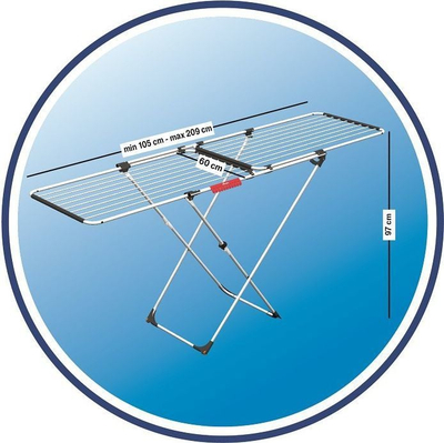 Сушара за алишта Vileda Doble, 209 cm (157245)