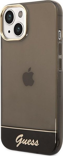 Mbulesë telefoni Guess GUHCP14MHGCOK për iPhone 14 Plus 6.7\", hardcase, e zezë e tejdukshme