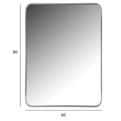 Pasqyrë muri 60x3x80Hcm (HM9584.40), argjendtë