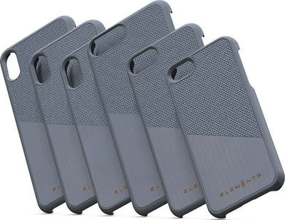 Futrollë telefoni Nordic Elements Original Hel për iPhone Xs Max, me dru panje natyral, mban karikimin me valë, gri e mesme