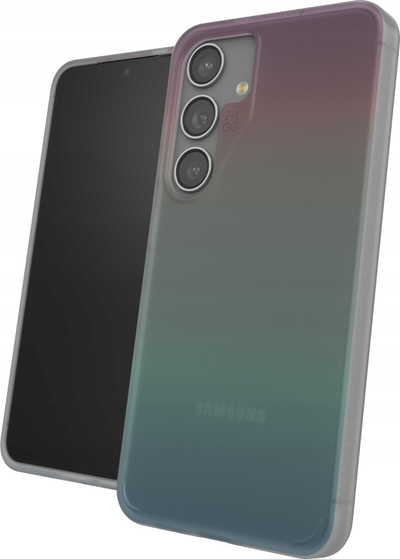 Kapak telefoni ZAGG Milan për Galaxy S24, me shkëlqim ngjyrash, transparent