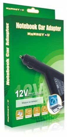 Adapter makine për laptop Energy4U CA08, 19.5V 3.34A 66W, prizë 7.4x5.0mm PIN, i zi