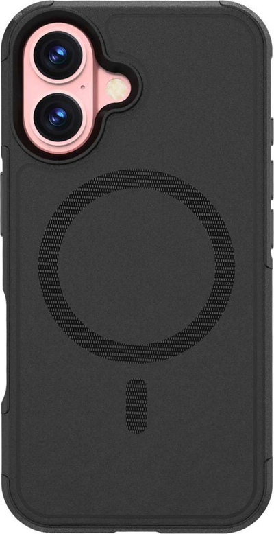 Këllëf telefoni 4smarts Defend Case për iPhone 16, MagSafe, kundër goditjeve, i zi