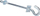 Grep varës çeliku ExtraLink Hook, 16x350mm, i argjendtë