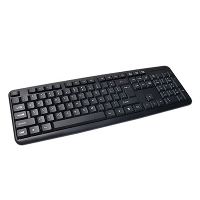 Тастатура Vakoss TK103, со USB кабел, 104 тастери, црна