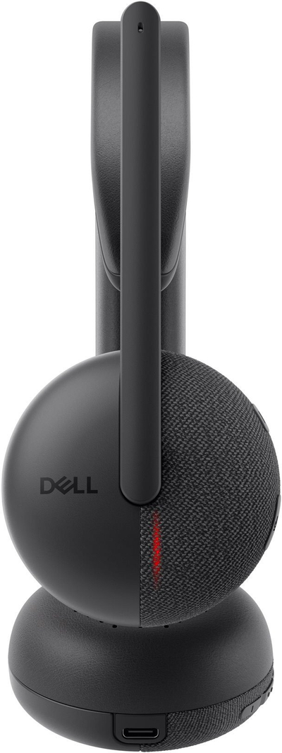 Kufje wireless DELL WL3024, me mikrofon, ngjyrë e zezë