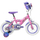 Biçikletë për kalamaj Huffy Disney Princess 22494W, 12", me rrota ndihmëse, rozë vjollcë