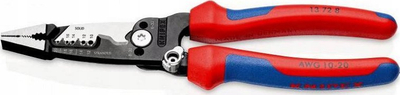 Mjet zhveshës telash Knipex 13 72 8, multifunksional elektrik, 200mm, i kuq blu