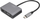 Видео адаптер Дижитус USB-Ц, мини дисплејпорт VGA, 4K, сив