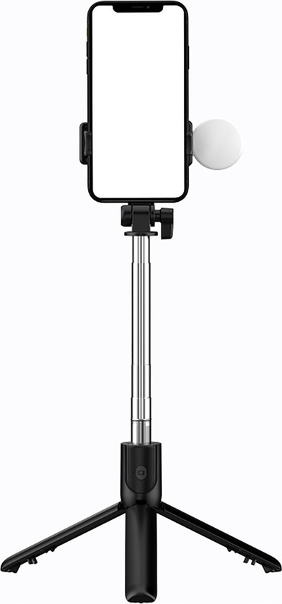 Shkop selfie WH1YXS, tripod teleskopik 1m, unazë ndriçimi LED, me telekomandë Bluetooth