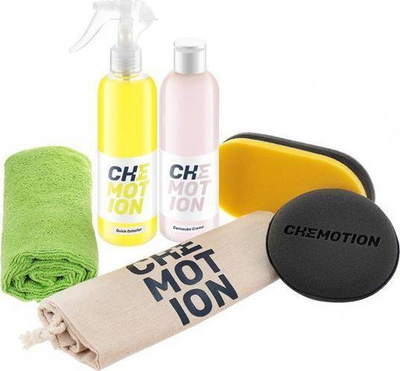 Set pastrimi makine CHEMOTION Carnauba, krem mbrojtës, quick detailer, shumëngjyrësh