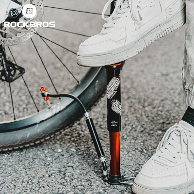 Pompa biçiklete Rockbros Mini, palos, 220 PSI, e zezë