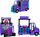 Set lodrash Mattel Monster High Draculaura Food Truck, kamion muzikor me skenë, shumëngjyrësh