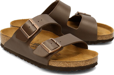 Sandale Birkenstock Arizona BF, taban anatomik, Birko Flor, bezhë