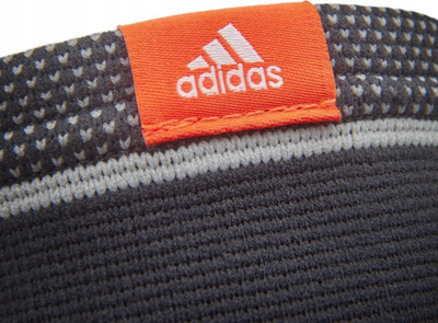 Mbajtëse bërryli Adidas ADSU-12532BK, najlon spandeks, kompresion, e zezë gri