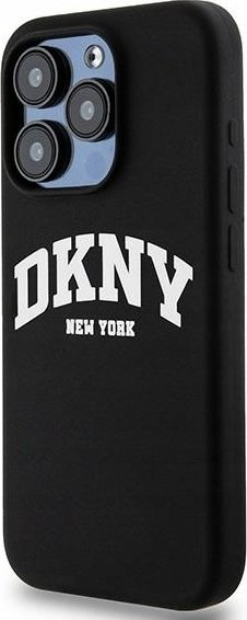 Mbulesë telefoni DKNY Liquid Silicone MagSafe, për iPhone 13 Pro, silikoni, e zezë