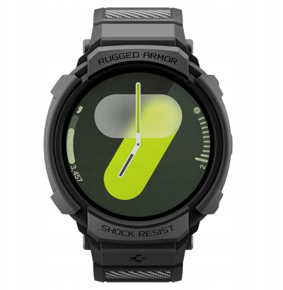 Aksesor për smartwatch Spigen Rugged Armor Pro, Galaxy Watch8 44mm, i zi