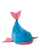 Sako sedie Go Gift Whale, 110 x 80 cm, materiale Oxford, blu me rozë