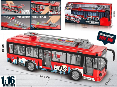 Autobus lodër Madej Bus, me drita e tinguj, dyer që hapen, me shumë ngjyra
