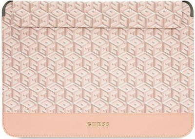 Mbrojtëse laptopi Guess GUCS14HGCFSEP, 14", koleksioni GCube Stripes, rozë
