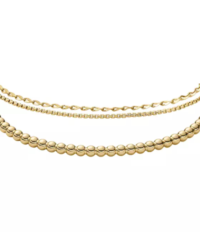 Set byzylykësh për femra Fossil Ellis JA7293SET, të artë