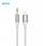 Kabllo audio Bwoo AUX073, Lightning në 3.5mm, 1m, gri argjendtë