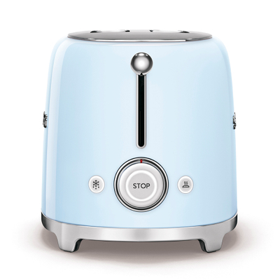 Thekëse buke SMEG 50's Style TSF02PBEU, 1500 W, 4 copë, e kaltër pastel