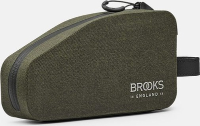 Çantë kornize biçiklete Brooks Scape Top Tube Bag, 0.9L, i papërshkueshëm nga uji, jeshile mud